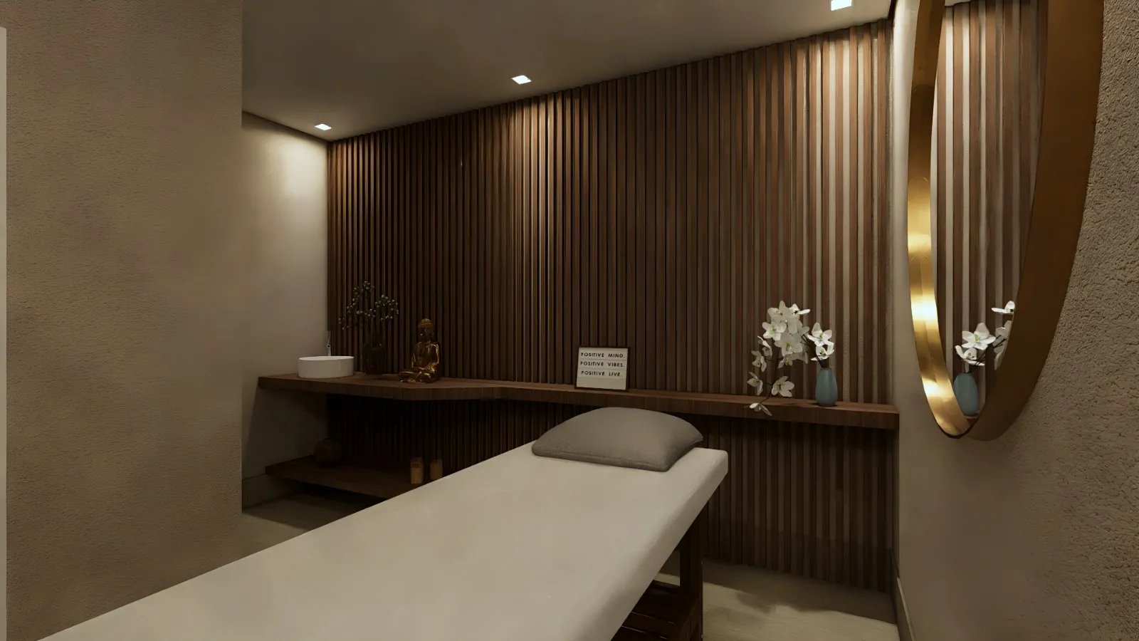 Sala de massagem e spa