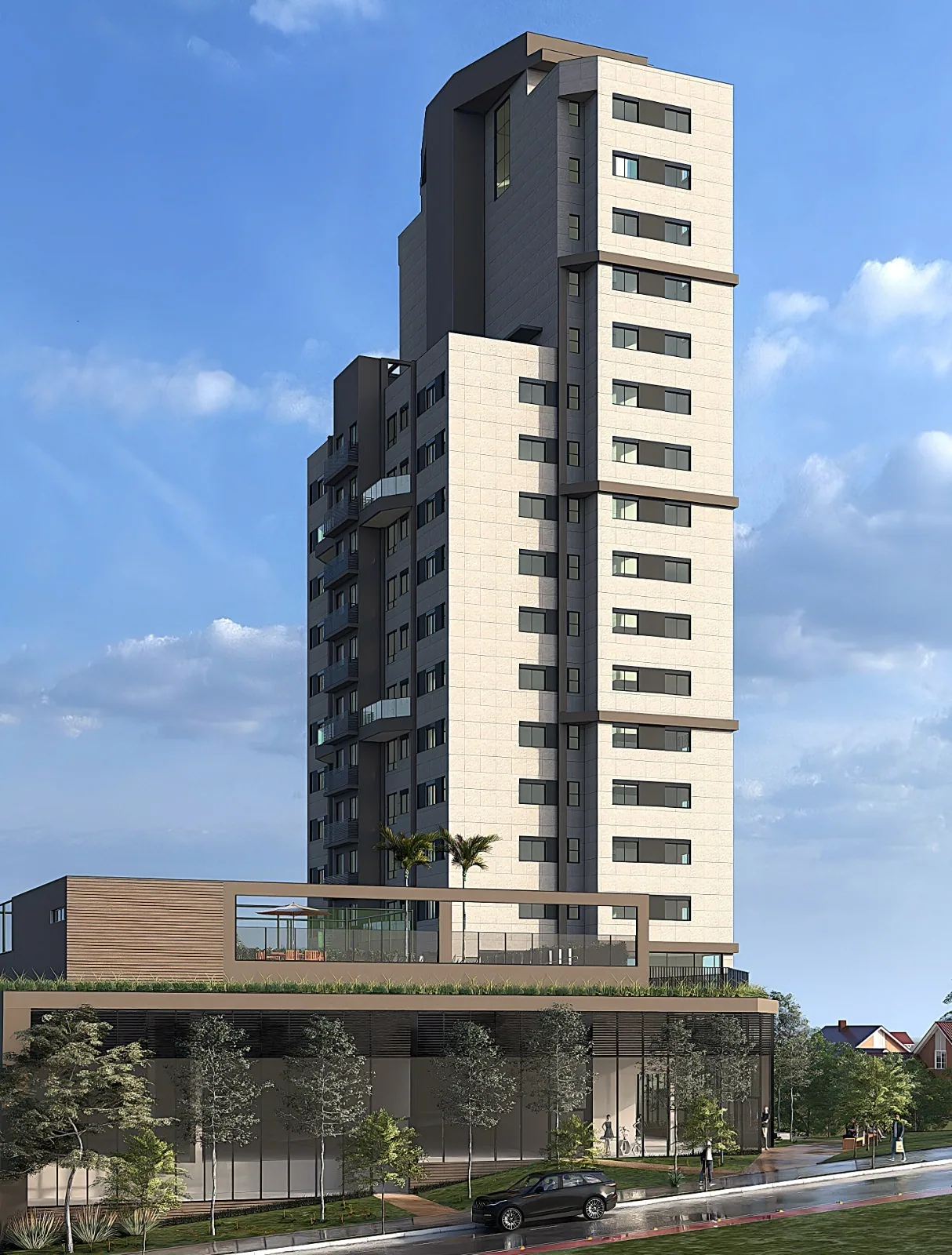 Edifício TAJ Residence — Vista da torre